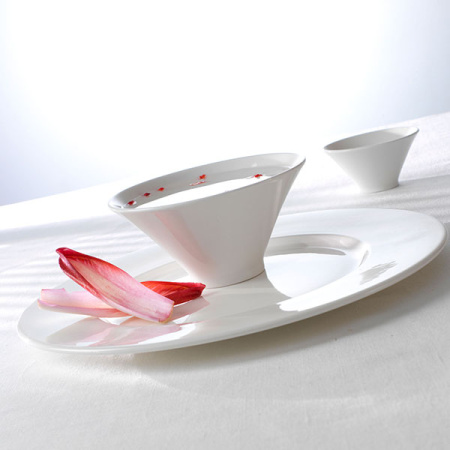 Салатник «Монако Вайт»; фарфор; 240мл; D=15,H=8см; белый