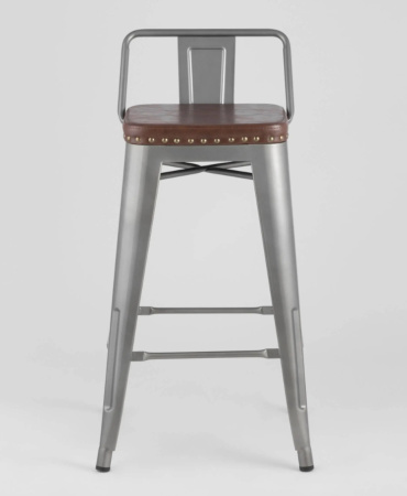 Стул полубарный TOLIX SOFT серебристый