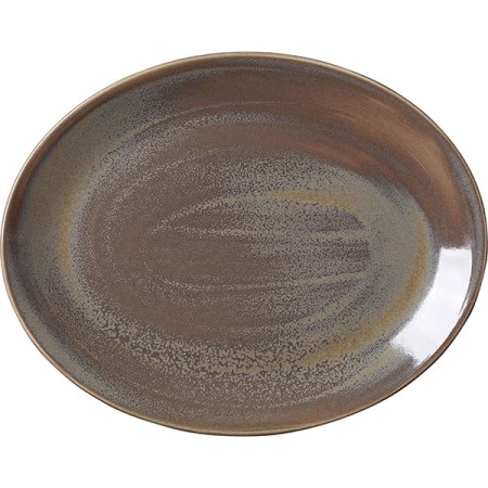 Блюдо овальное Steelite Революшн Гранит В=2.7 Д=34 Ш=27 см