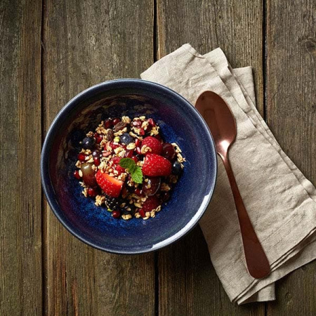 Салатник «Везувиус»; фарфор; 650мл; D=21.5см; синий