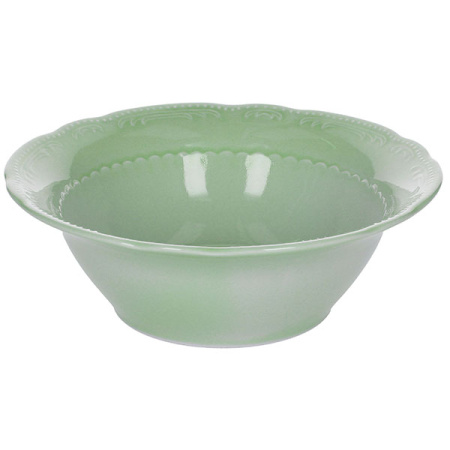 Салатник «В.Виена Шарм»; фарфор; 750мл; D=20,H=7см; зелен.