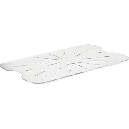 Полка дренаж. для гастр-ти 1/1; поликарбонат; H=1.5,L=47,B=26.7см; прозр.