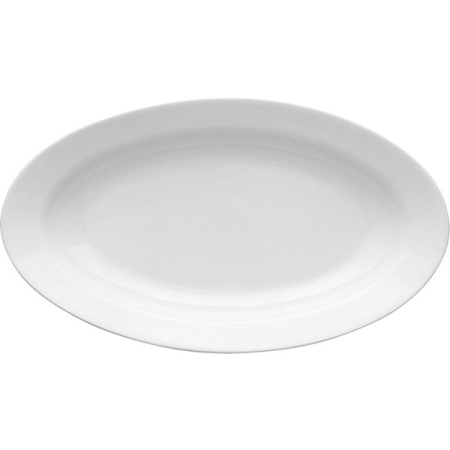 Селедочница «Кашуб-хел»; фарфор; H=4,L=24,B=14см; белый