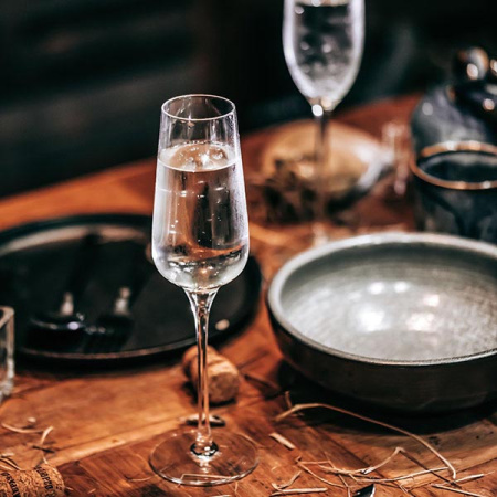 Бокал-флюте «Сублим»; хр.стекло; 210мл; D=60,H=240мм; прозр.