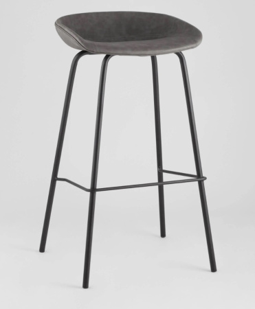 Стул барный Beetle Lite PU серый