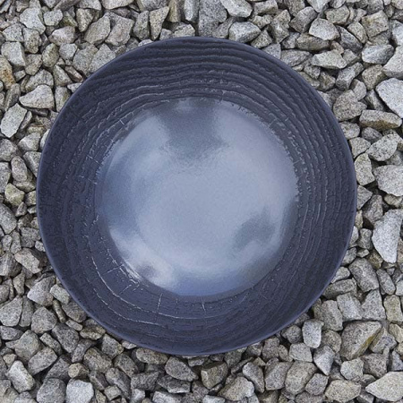 Салатник «Арборесценс» цвет-лакрица; фарфор; 850мл; D=24,H=6см