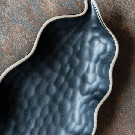 Блюдо для подачи Le CoQ Кюпсели Д=28 Ш=11 см черный