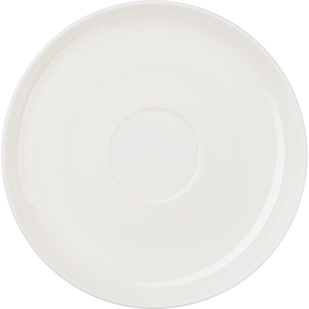 Блюдце «Перла»; фарфор; D=15,H=1.8см; белый