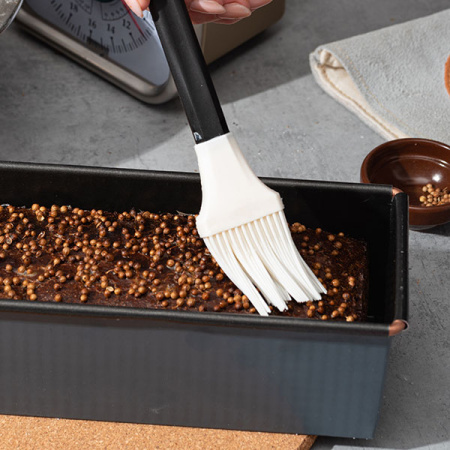 Форма для выпечки хлеба на  500г «Экзопан»; сталь,антиприг.покр.; H=9,L=26.5,B=11.5см; серый