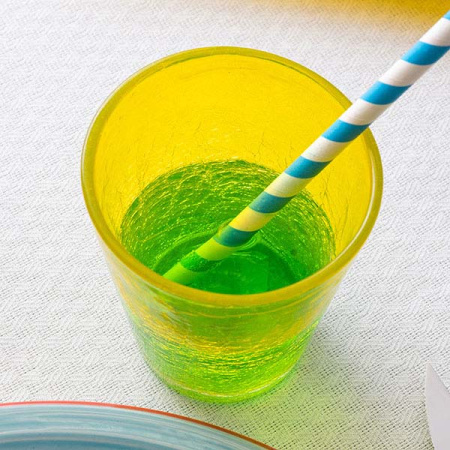 Стакан «Колорс»; стекло; 310мл; D=9,H=10см; желт.