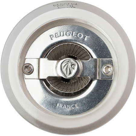 Мельница для соли «Бали»; акрил; H=8см; белый