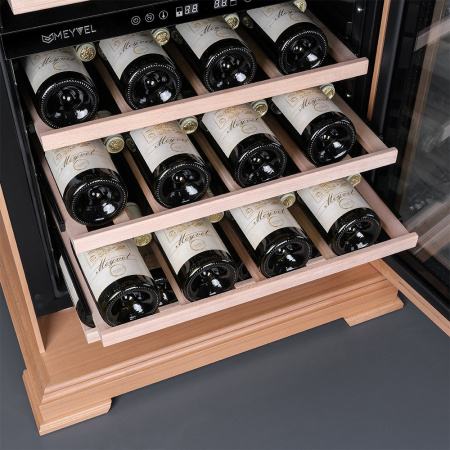 Винный шкаф Meyvel MV46PRO-KBT2 обшитый деревом
