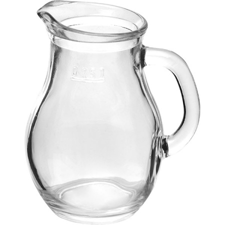 Кувшин «Бистро»; стекло; 0.25л; D=80,H=115,L=95мм; прозр.
