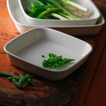 Блюдо для запек.прямоугольное «Симплисити Вайт»; фарфор; 2000мл; H=5.2,L=30.5,B=25.5см; белый