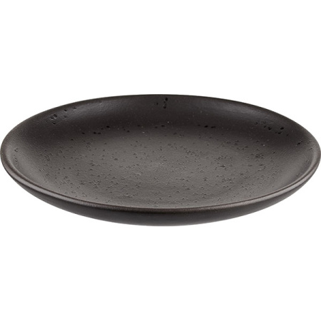 Тарелка плоская б/полей «Оникс»; керамика; D=210,H=23мм; черный