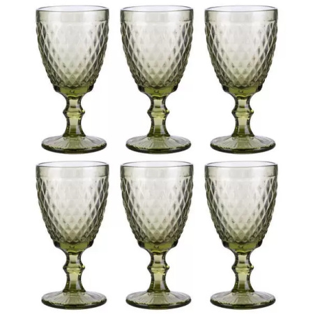 Бокал для вина Ромб 270 мл зеленый
