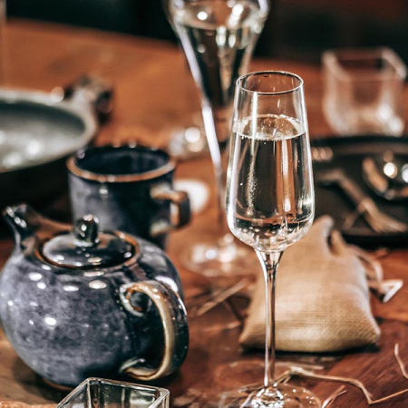 Бокал-флюте «Сублим»; хр.стекло; 210мл; D=60,H=240мм; прозр.