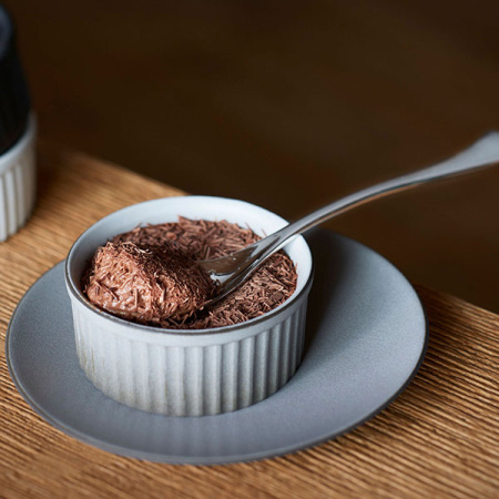 Тарелка  мелкая «Экинокс»; фарфор; D=21.5,H=2.5см; серый