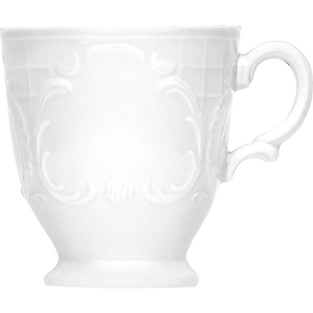 Чашка чайная «Моцарт»; фарфор; 180мл; белый