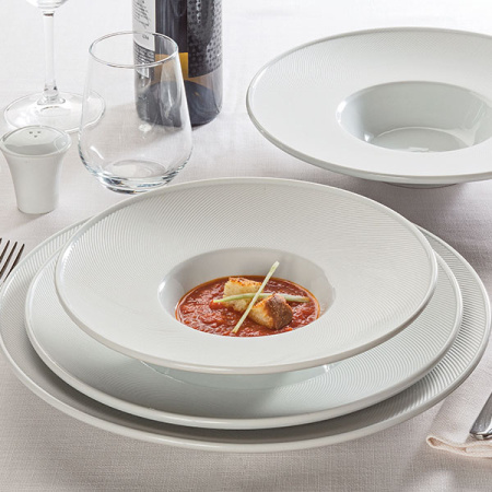 Тарелка мелкая «Нью Граффити»; фарфор; D=28,H=2.5см; белый