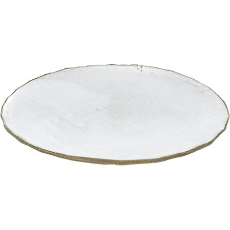 Тарелка бетон; D=28,H=3.5см; белый,серый