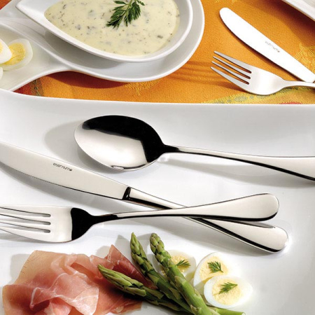 Ложка столовая «Ауде»; сталь нерж.; L=200/66,B=2мм; металлич.