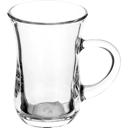 Стаканчик для чая с ручкой; стекло; 160мл; D=65,H=93мм