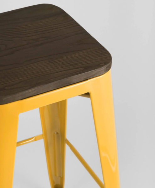Стул барный TOLIX WOOD желтый