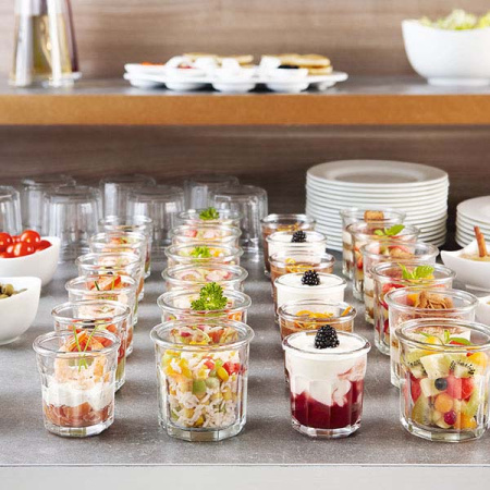 Стакан-емкость для подачи «Эскаль»; стекло; 420мл; D=97,H=96мм; прозр.