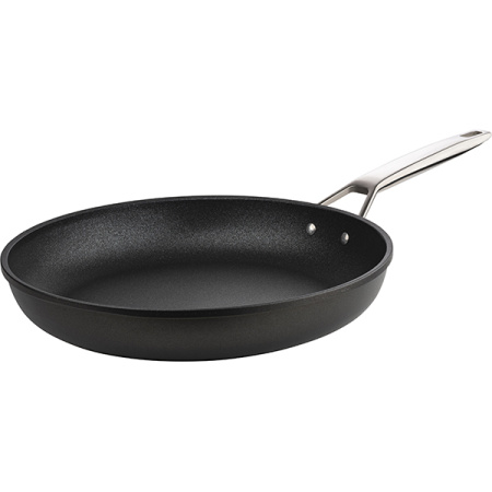 Сковорода; алюм.литой,тефлон; D=32,H=6,L=63см; черный