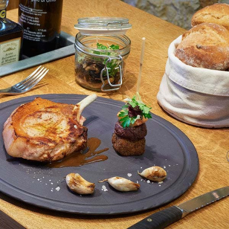 Блюдо круглое «Базальт»; фарфор; D=30,H=1см; черный