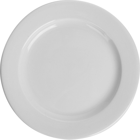 Тарелка мелкая «Монако Вайт»; фарфор; D=15.7,H=1.2см; белый