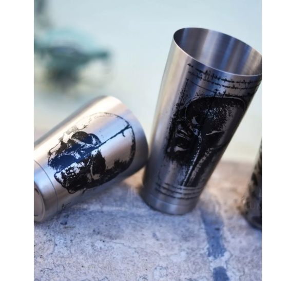 Шейкер Lumian Kenko Boston Leonardo Tin & Half Tin 18-28 oz с гравировкой