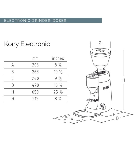 Фото Кофемолка Mazzer Kony S Кофемолка Mazzer Kony S