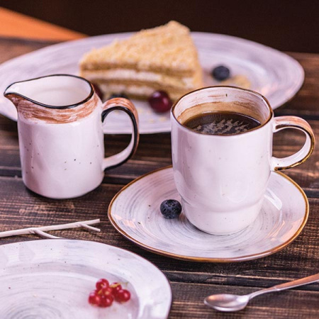 Блюдо овал. «Пастораль»; фарфор; H=2.5,L=40.5,B=25.5см; серый