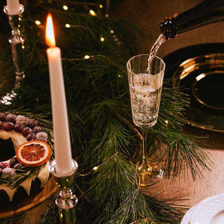 Бокал-флюте «Макассар»; хр.стекло; 170мл; прозр.