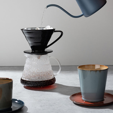 Блюдце; керамика; D=13.5/6,H=1.2см; коричнев.