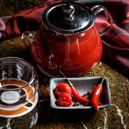 Чайник «Проотель»; термост.стекло; 600мл; D=7.8см