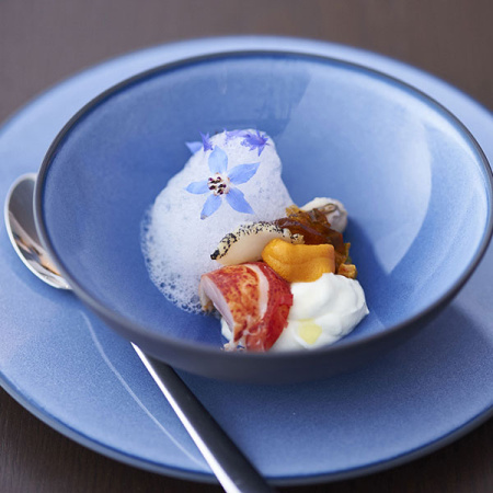 Тарелка  мелкая «Экинокс»; фарфор; D=21.5,H=2.5см; синий