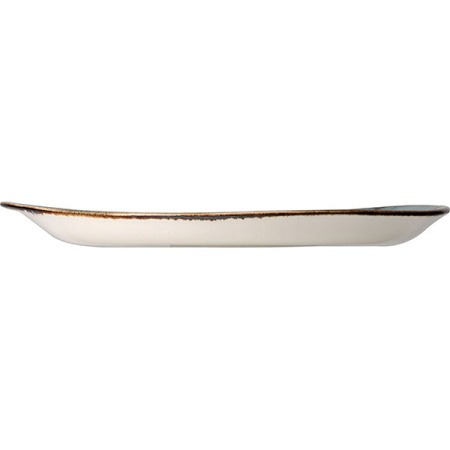 Тарелка мелкая «Крафт»; фарфор; D=25.5,H=2,L=25.5,B=20.5см; терракот