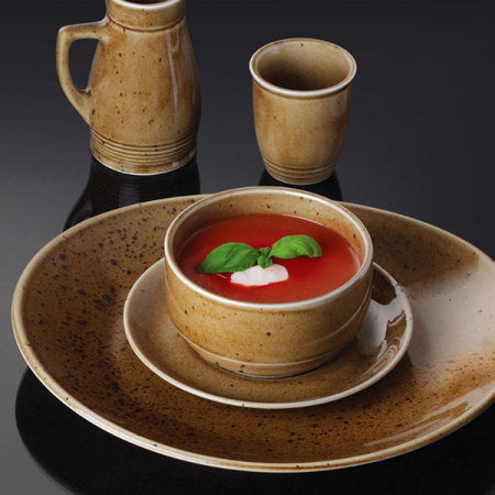 Бульонная чашка «Кантри Стайл»; фарфор; 460мл; D=12,H=6см; зелен.