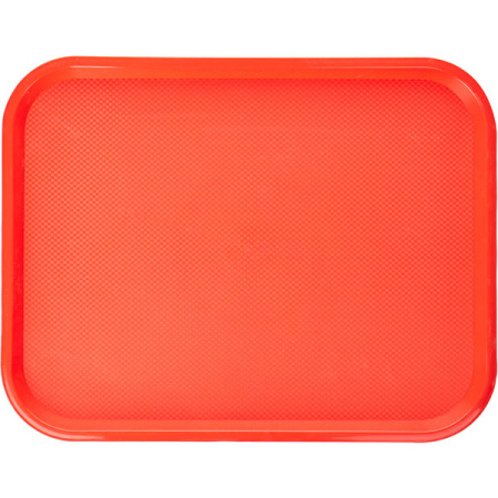 Поднос для  Фаст Фуд; пластик; H=2,L=45.5,B=35.5см; красный