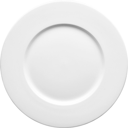 Тарелка с широк.краями «Монако Вайт»; фарфор; D=32,H=1.8см; белый