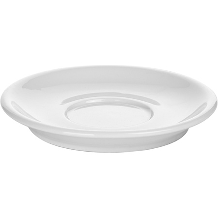 Блюдце «Алберго»; фарфор; D=16.2,H=1.8см; белый