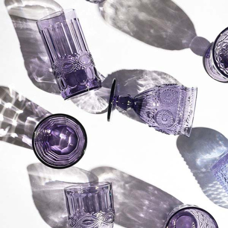 Бокал для вина; стекло; 220мл; D=85,H=140мм; фиолет.