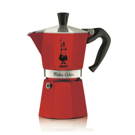 Гейзерная кофеварка Bialetti Moka Express красная 6 порций