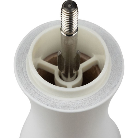 Мельница для соли метал.мех.; дерево; H=15см; белый