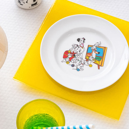 Тарелка «Хэло»; стекло; L=24,B=24см; желт.