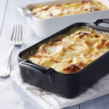 Форма для запекания «Бель Кузин»; фарфор; 450мл; H=4,L=20,B=10.5см; черный