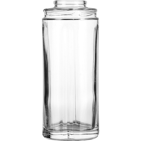 Емкость для масла/уксуса б/крыш. «Геометрия»; стекло,металл; 235мл; D=55,H=175,L=55мм; прозр.,металлич